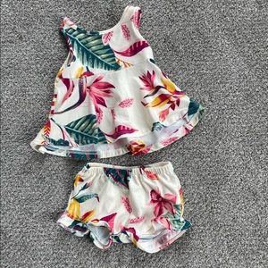 Babygirl tropical set